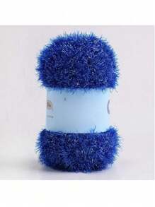 1pc Hand-Knitted DIY Doll Golden Silk Thread Bag - Colorful Glass Silk Woolen Thread - 1.7oz Summer, School