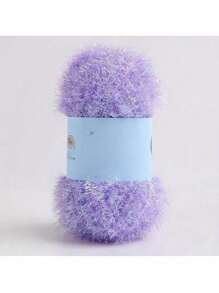 1pc Hand-Knitted DIY Doll Golden Silk Thread Bag - Colorful Glass Silk Woolen Thread - 1.7oz Summer, School