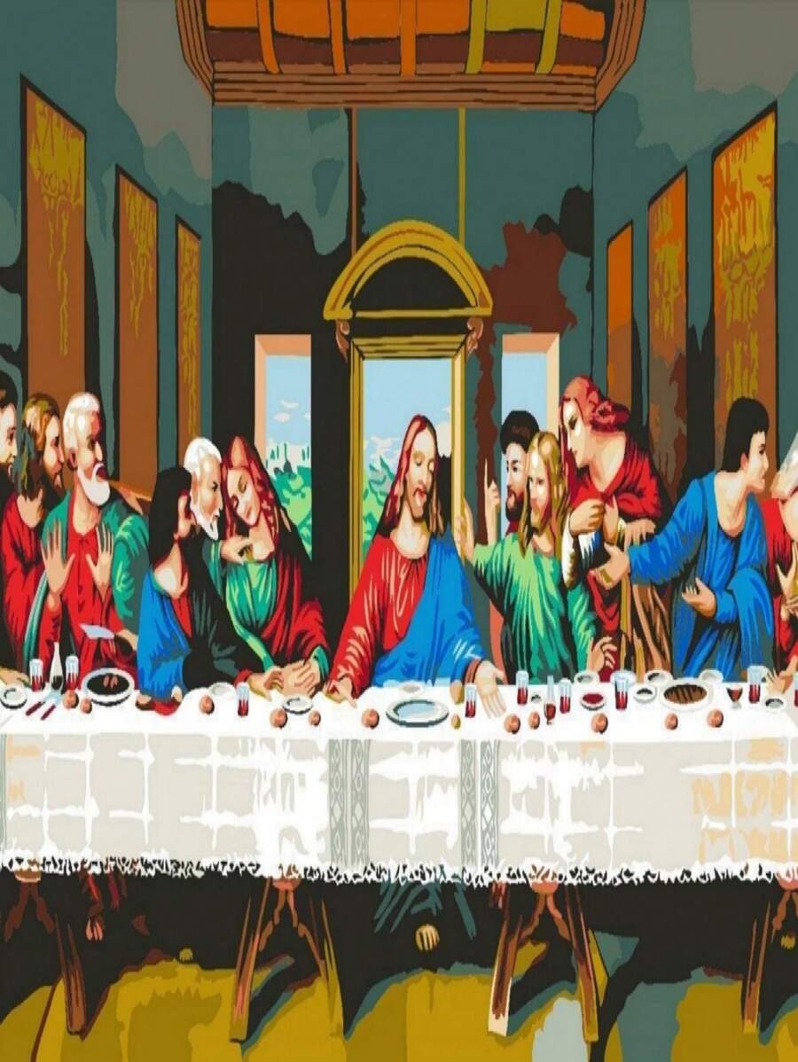 Paint By Numbers Last Supper SHEIN USA