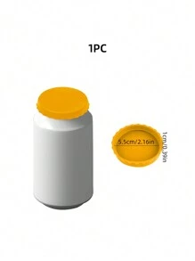 1Pc Leak-Proof Silicone Soda Can Lid, Can Cap, Pop Can Top Cover, Carbonated Beverage Sealing Plug, Dustproof Jar Lid For Household Use
