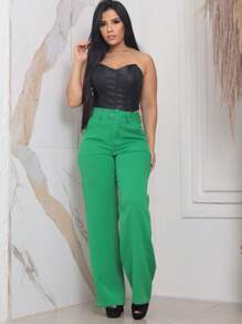 Faraya Jeans Women Pants - 綠色 - 查看 3