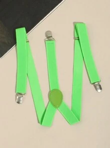 1個綠色彈性y型吊帶,男女通用,帶有大學風格 - 綠色 - 查看 4