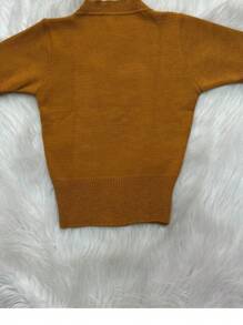 Women Knit Tops - 芥末黃 - 查看 2