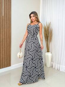 Women Dresses - 黑與白 - 查看 4