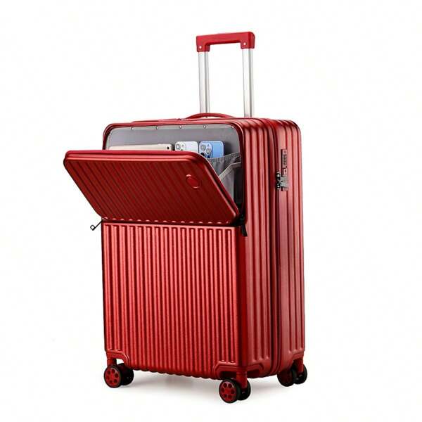 20 Zoll Business Handgepäck, Frontladedesign, große Kapazität, Trolley Koffer, Spinner Räder, Reisetasche für Studenten, Frauen, Urlaub, Flitterwochen, Zahlenschloss, langanhaltend, vielseitige Farbe, geeignet für Wochenend-/Kurztrips