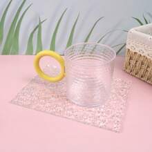 Un conjunto portátil de soporte de cepillo de dientes de viaje con vaso para tubo de pasta dental, vaso de enjuague bucal y vaso para cepillo de dientes - transparente - Ver 3