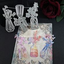 花瓶diy碳鋼切割模具,用於紙張工藝浮雕版 - 3個花瓶 - 查看 2