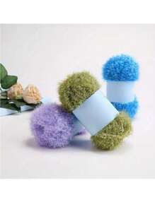 1pc Hand-Knitted DIY Doll Golden Silk Thread Bag - Colorful Glass Silk Woolen Thread - 1.7oz Summer, School