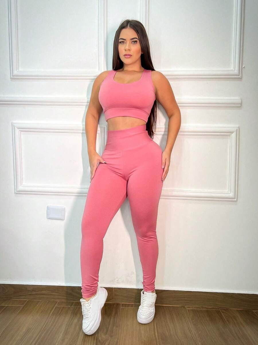 Women Sports Sets - Rosa Pálido - Ver 1