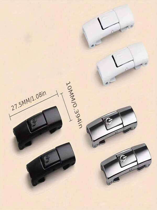 2pcs No Tie Shoe Laces Press Lock - Free-Tie Shoelaces Buckles