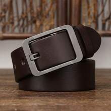 1 Thắt lưng nam phong cách Retro Khóa kim Thắt lưng thời trang Đai đen phù hợp cho doanh nhân thông thường Thắt lưng kaki quà tặng cho bạn trai Người lớn tuổi Thích hợp cho cuộc sống hàng ngày - Nhiều màu - Xem 6
