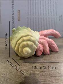 1 件手指蟹雕塑,恐怖蝸牛手樹脂裝飾品,適合萬聖節花園裝飾,創意道具 - 彩色 - 查看 2