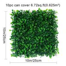 1/4/10pcs Grass Wall Panels Artificial Boxwood Grass Greenery Backdrop Wall Topiary Hedge Plant Thickened UV Protected Privacy Screen Decor For Outdoor Indoor Garden Backyard, Valentine Day, Gift