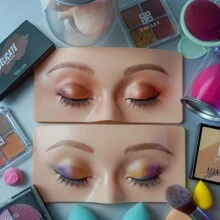 Cabeza de práctica de maquillaje de silicona - sensación realista y fácil de limpiar - ideal para artistas y principiantes - herramienta perfecta para dominar habilidades de maquillaje