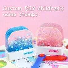 1pc Customized Name Stamp For Teachers Teaching Tool With Personalized Name Gifts Birthday Graduation - Multicolor - View 2