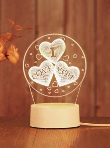 3d夜光創意禮物桌燈,usb床頭燈,亞克力裝飾桌燈,usb供電led燈 - 月亮熊 - 查看 25