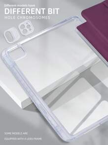 1个透明亚克力梅子色保护壳，兼容iPad A16（第11/10代）、Air 11/13、M3（2025）、Mini 7 A17、Pro（2024）、Air 11/13、M2（2024）、Pro 11/13、M4（2024）、Pro 12.9（第7/8/9代）、10.2（第10代）、Air 4/5、10.9、Pro 11（第4/5/6代）、Mini 6。孔位和笔槽可能因型号而异。保护壳随机提供两种纹理。