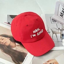 Một phụ nữ Tôi TỐT Mũ bóng chày in chữ Mùa xuân hè Phong cách đường phố giản dị Có thể điều chỉnh Thể thao ngoài trời Mũ Unisex thời trang Thích hợp để mặc hàng ngày - Nhiều màu - Xem 12