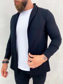 Men Jackets & Coats - 黑色 - 查看 2