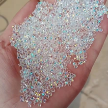 Hypoallergenic 8g DIY Mini Transparent Small Round Flat Rhinestone Resin Nail Art Decoration Kawaii Sparkling Flat Rhinestones, Mini Transparent Nail Art Rhinestone Crystal Nail Art Gemstones For Making Accessories Shoes, Clothes, Cosmetics, Bags, Ladies Casual Art Nail Art Accessories Suitable For Luxury Nail Art, Crafts And Jewelry Accessories Nail Drills Nail Stuff Unscented Nail Charms Nail Supplies