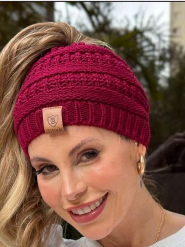 Chapeu textil de camada unica premium para mulher