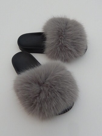 Women's Fairy Style Outdoor/Indoor Anti-Slip & Odor-Resistant Furry Slippers For Home, Party And All Seasons