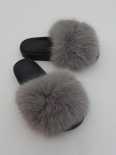 Women's Fairy Style Outdoor/Indoor Anti-Slip & Odor-Resistant Furry Slippers For Home, Party And All Seasons