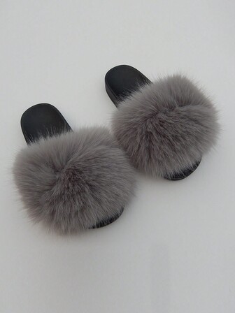 Women's Fairy Style Outdoor/Indoor Anti-Slip & Odor-Resistant Furry Slippers For Home, Party And All Seasons