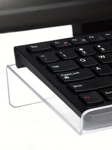 電腦鍵盤顯示架筆記本支架透明亞克力傾斜式鍵盤架適用於辦公桌家用學校
