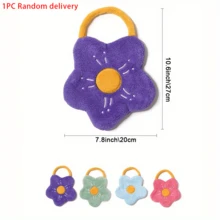 1入偶然顏色吸水珊瑚絨手巾,適合在家和旅行中作為禮物、清潔用品和工具 - 彩色 - 查看 3