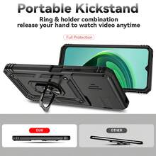 Ốp điện thoại chống trượt kèm vòng giữ từ tính, tương thích với iPhone 15/15Pro/15Plus/15Promax, phiên bản quốc tế, không phải phiên bản nội địa. - màu đen - Xem 3