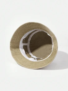 Sombrero cubo de rana de dibujos animados con diseño de parche