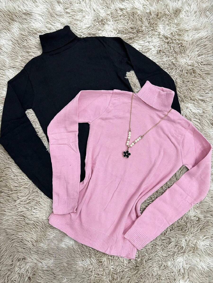 Women Knit Tops - 粉色 - 查看 1