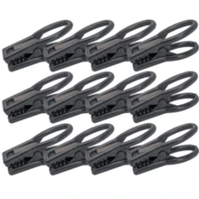 Kit 60 Unidades Prendedor De Roupa De Plástico Pregadores Super Resistente - Preto - Visão 3