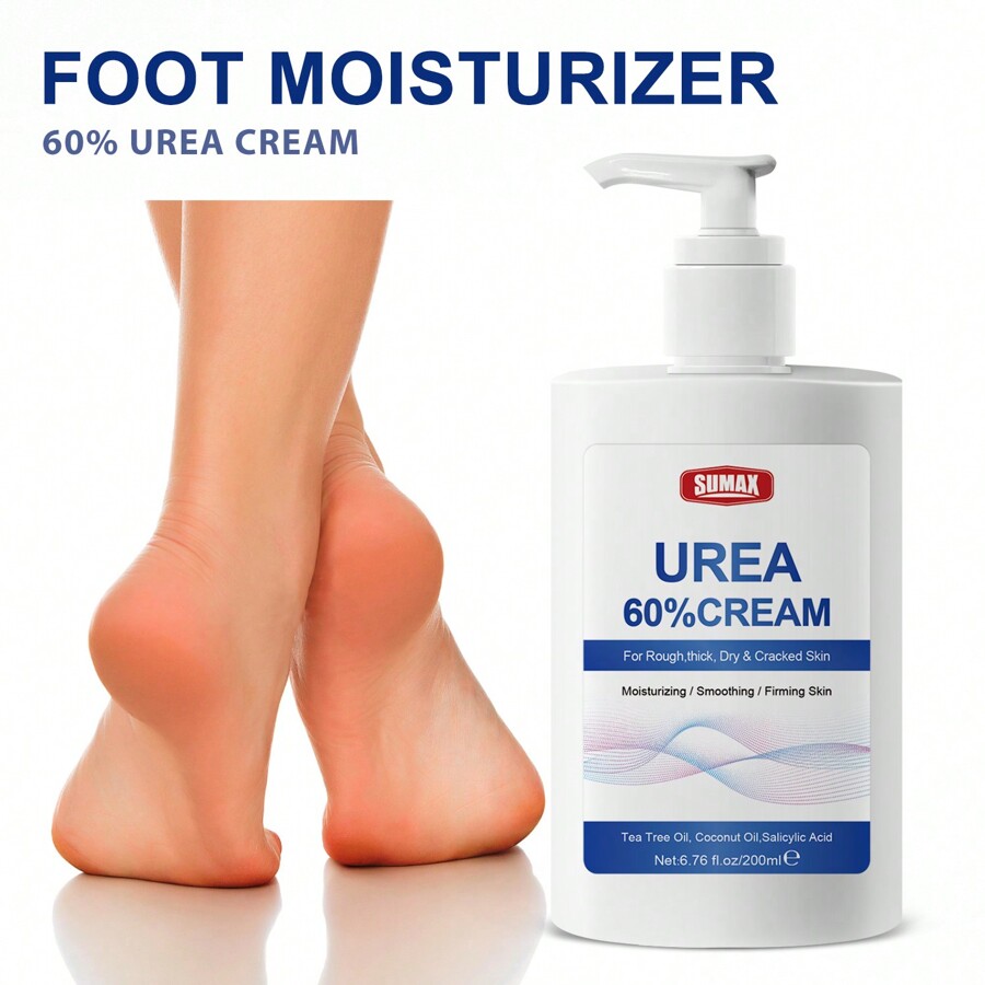 Urea Cream 60 Percent, Urea Foot & Hand Cream For Dry Cracked, 60 Per Urea Lotion For Feet