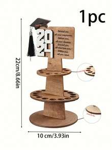 1 Bộ Đế Bánh Tốt Nghiệp Nhiều Lớp Bằng Gỗ, Tiệc Chủ Đề Tốt Nghiệp Năm 2024 Kẹp Bánh Tiền Tốt Nghiệp Theo Tầng, Quà Tặng Trở Lại Trường Học Tự Làm Mũ Tiến Sĩ Kẹp Tiền Trang Trí Đế Bánh - Nhiều màu - Xem 8