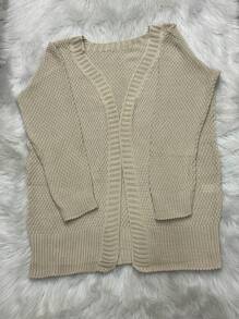 Women Cardigans - Màu be - Xem 1