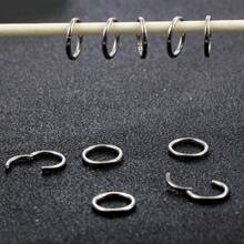 10PCS Hinged Septum Clicker Segment Nose Rings Lip Ear Cartilage Ear Helix Body Piercing Jewelry