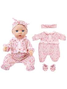 16英寸婴儿娃娃夏装，美国女孩娃娃衣服夹克，披肩娃娃裙（单件娃娃裙）