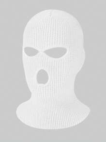 街头 3 孔全脸面罩滑雪面罩冬季拉法帽针织面罩冬季滑雪户外运动骑行帽万圣节骷髅骨架 - A - 查看 14