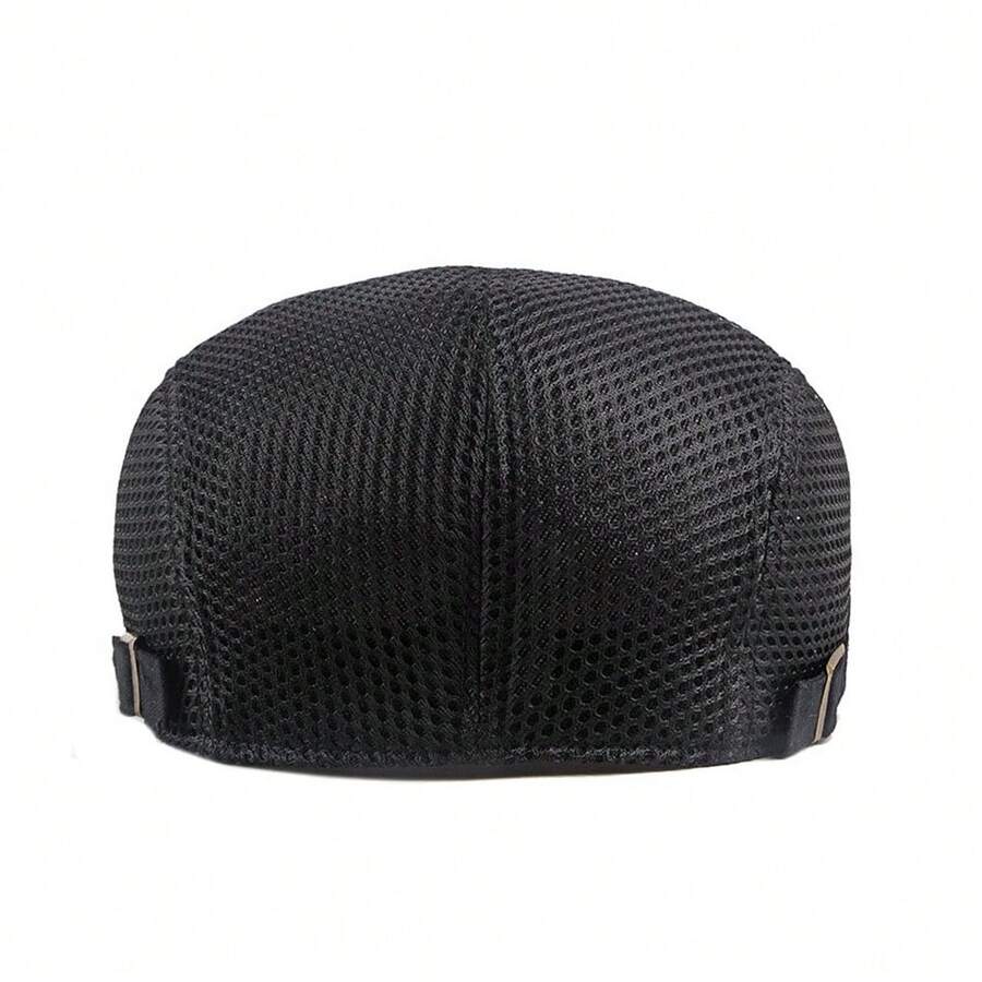 Unisex Mesh Airy Newsboy Cap, Lightweight And Vintage Summer Hat, Sun