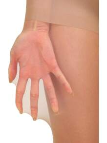 2 Pairs Women's Pantyhose With Control Top 20D Invisible Reinforced Toes - Apricot - View 4