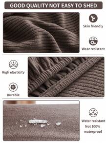 1pc Waterproof Four Seasons Universal Stretch Sofa Slipcover For L-Shaped And 1/2/3/4-Seat Sofas, Simple Modern Style Anti-Slip Sofa Cover, Living Room Sofa Protector