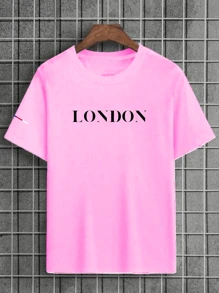 Men T-Shirts - Màu Hồng baby - Xem 1