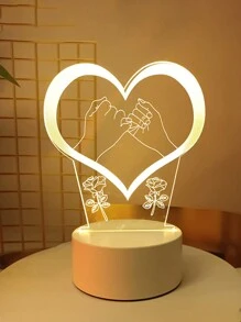 3d夜光創意禮物桌燈,usb床頭燈,亞克力裝飾桌燈,usb供電led燈 - 月亮熊 - 查看 16