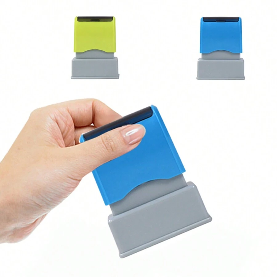 1 Sello de firma personalizado, sello de empresa con nombre personalizado - Multicolor - Ver 1
