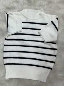 Women Knit Tops - 白色 - 查看 2