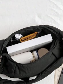 Simple & Lightweight Crossbody Shoulder Bag, Shoulder Bag For School, Japanese Bag, Street & Japanese Bag For Women