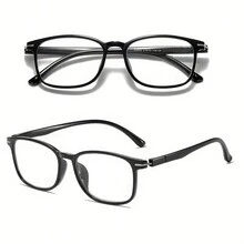 3Pcs Value Pack Glasses Fashion Reading Glasses For Women Men - Square Frame Presbyopic Glasses,With Starry Shining Decoration,Casual Chic Lightweight Eyeglasses,Small And Cute,Best Gifts - Three Piece Set - View 4