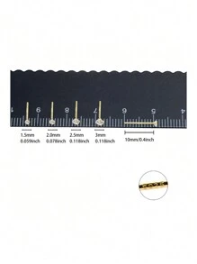 2入組925純銀圓形立方氧化鋯耳釘(1.5mm/2.0mm/2.5mm/3mm/4mm/5mm/6mm/7mm/8mm）,是女孩 / 女友的絕妙情人節禮物 - 金色 - 查看 5